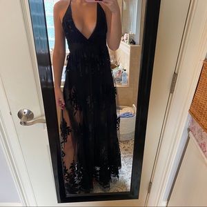 Formal Black Maxi Gown